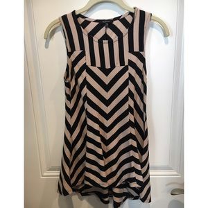 Black and Tan striped tank top